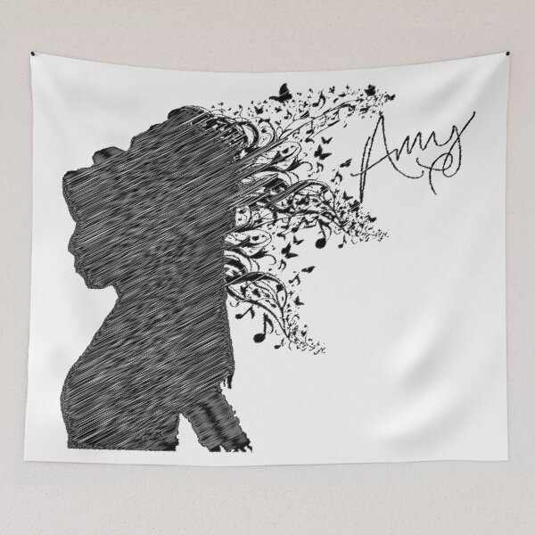 Item preview, Amy silhouette butterflies and notes signature designed and sold by Hen-C-Art.