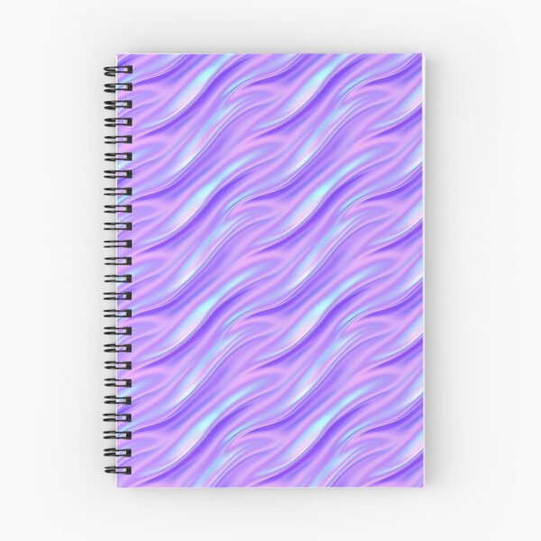 Item preview, Purple to Cyan Iridescent Metallic Waves designed and sold by patternicco.
