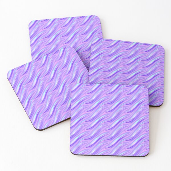 Item preview, Purple to Cyan Iridescent Metallic Waves designed and sold by patternicco.