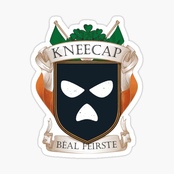 Item preview, Kneecap Béal Feirste 2025 Belfast Gaeilge Crest designed and sold by CELTIC-DESIGNS.