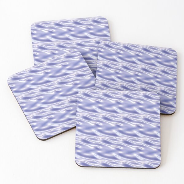 Item preview, Gradient Silver Blue Metallic Wave Texture designed and sold by patternicco.