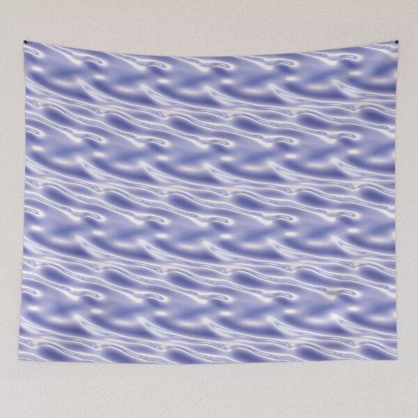 Item preview, Gradient Silver Blue Metallic Wave Texture designed and sold by patternicco.