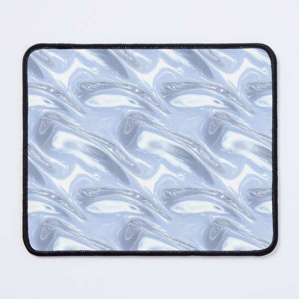 Item preview, Dark Blue to Silver Metallic Wave Design designed and sold by patternicco.