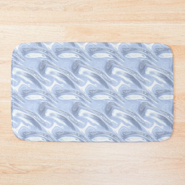 Item preview, Dark Blue to Silver Metallic Wave Design designed and sold by patternicco.