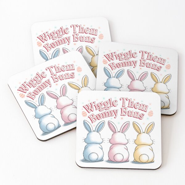 Artikelvorschau, Wiggle Them Bunny Buns – Niedliches Osterhasen-Design, Farbe 2 entworfen und verkauft von EpochFusion.