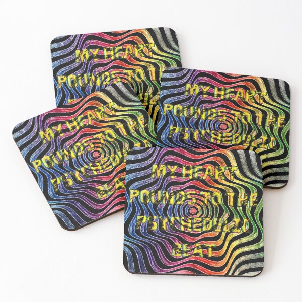 Item preview, My heart pounds to the psychedelic beat designed and sold by Hen-C-Art.