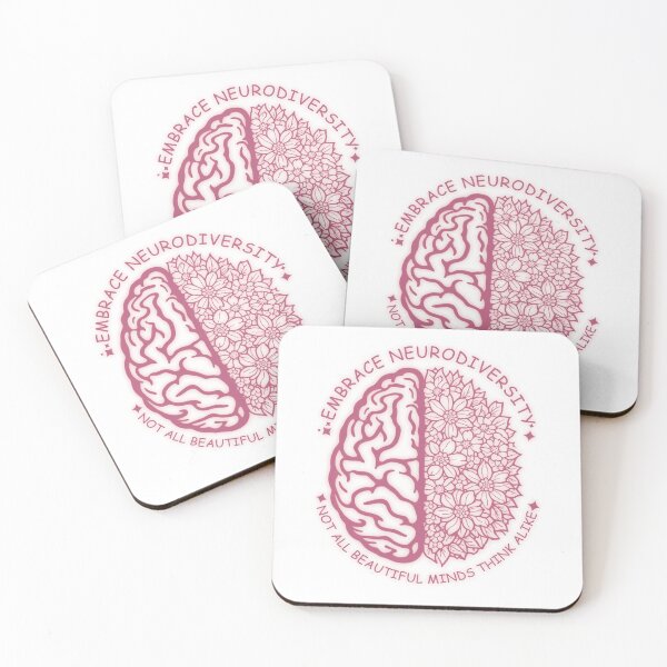 Item preview, Embrace Neurodiversity Brain Floral designed and sold by JerdbordinShop.