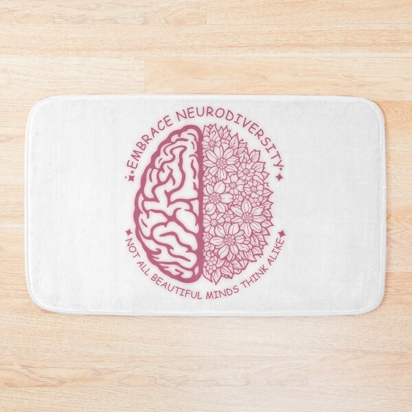 Item preview, Embrace Neurodiversity Brain Floral designed and sold by JerdbordinShop.