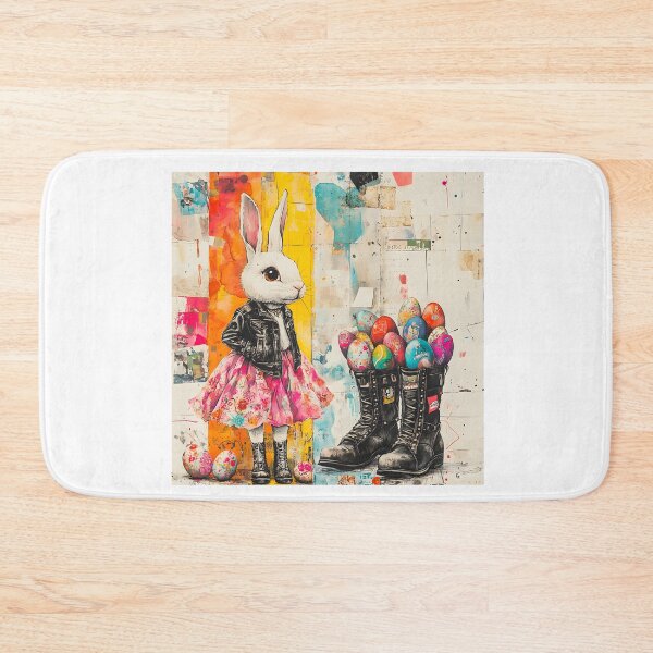 Item preview, Punk Rock Easter Bunny 2025 - Edgy Watercolor T-Shirt Design designed and sold by AnnDesignStudio.