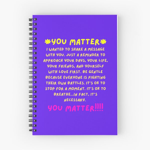 Item preview, You Matter designed and sold by Notebooking That Matters.