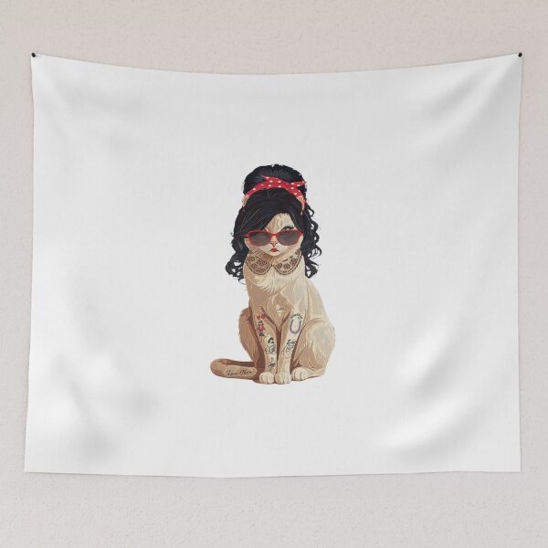 Item preview, Cat of Amy Winehouse designed and sold by Hen-C-Art.