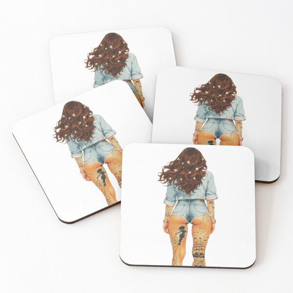 Item preview, Hippie woman tattoos designed and sold by Hen-C-Art.
