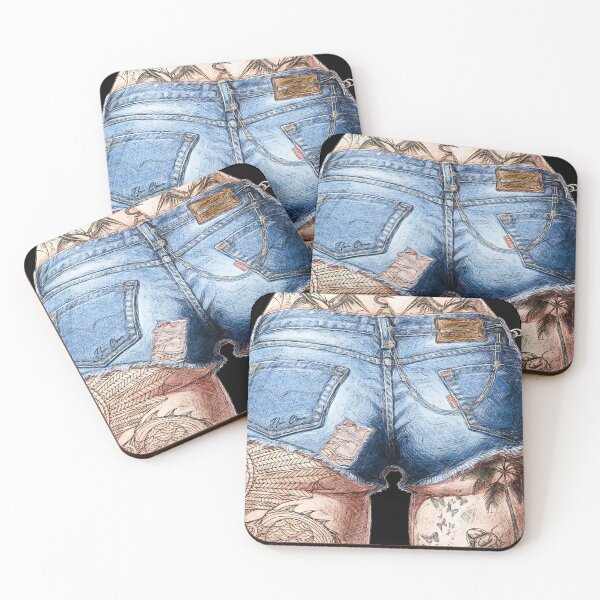 Item preview, Retro tattooed ass designed and sold by Hen-C-Art.
