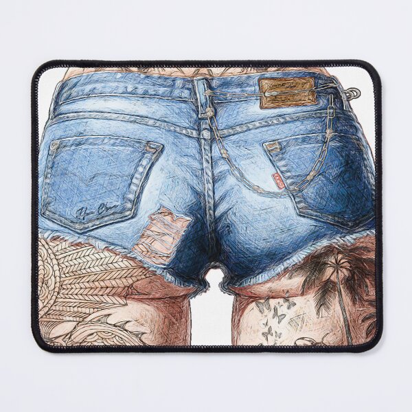 Item preview, Retro tattooed ass designed and sold by Hen-C-Art.