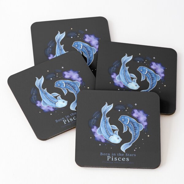 Item preview, Celestial Pisces: Born in the Stars, Flowing with the Tides - Zodiac Art Print designed and sold by khaled-bahaa.