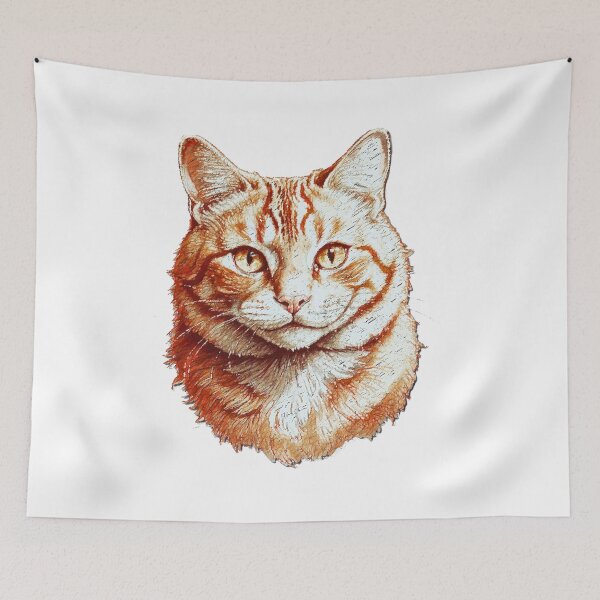 Item preview,  red-haired cat designed and sold by Hen-C-Art.