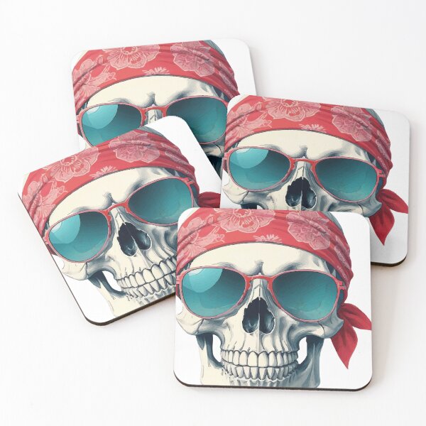 Item preview, bandana Cool skull designed and sold by Hen-C-Art.