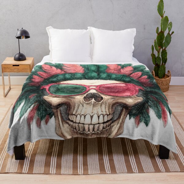 Item preview, Boho chic skull designed and sold by Hen-C-Art.