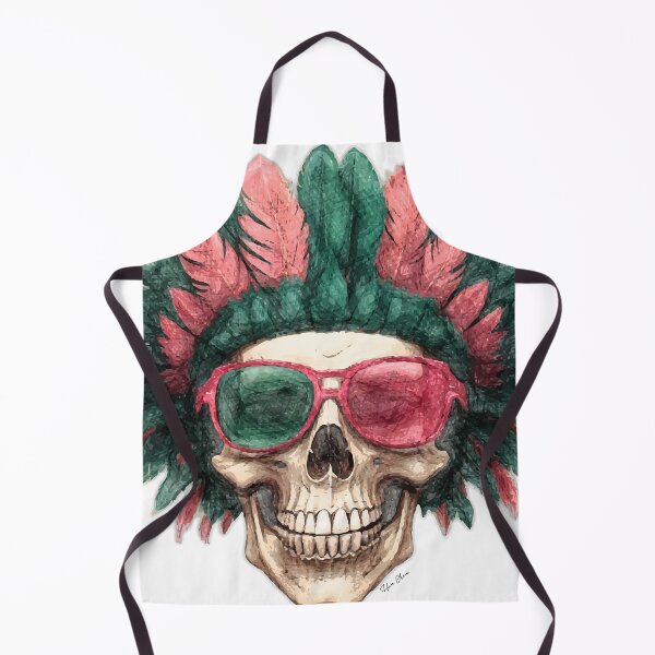 Item preview, Boho chic skull designed and sold by Hen-C-Art.