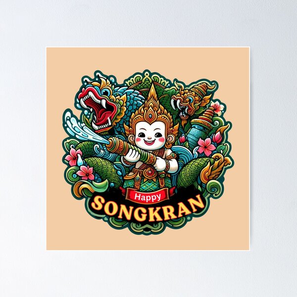 Item preview, Songkran designed and sold by Myra365Art.