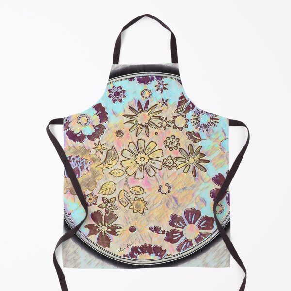 Item preview, Flowers retro circle designed and sold by Hen-C-Art.