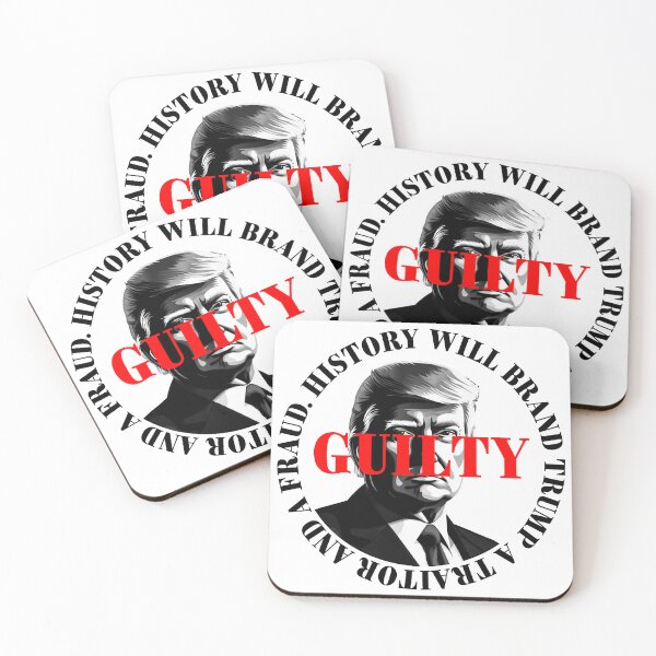 Item preview, President Donald Trump guilty. Protest slogan. designed and sold by Drone-tees.