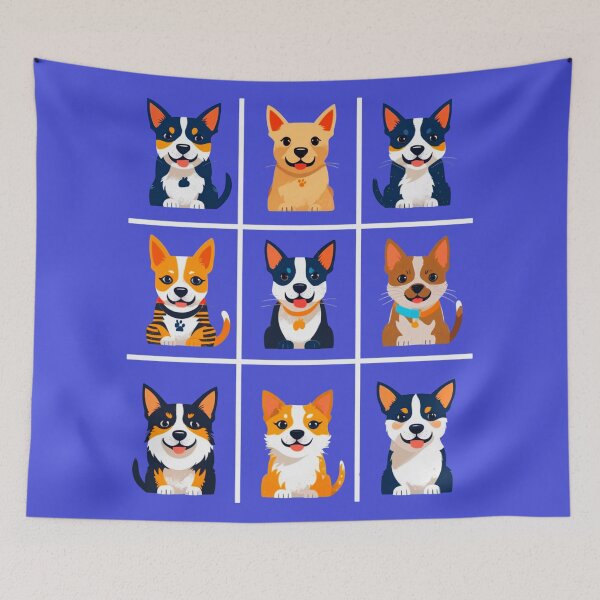Item preview, Dogs Times Nine 1 designed and sold by DigitalandPhoto.