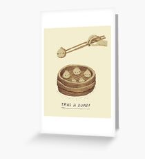 take a dump Greeting Card