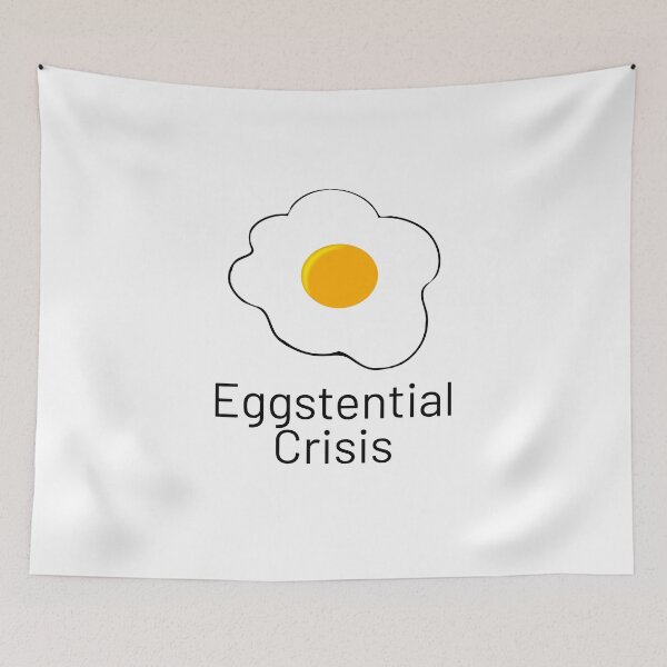 Item preview, Eggstenial Crisis black designed and sold by KATKattalestv.