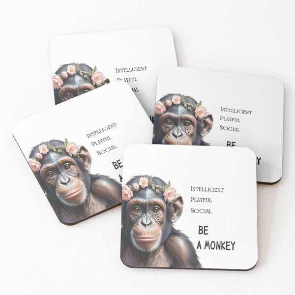 Item preview, BE A MONKEY designed and sold by Hen-C-Art.