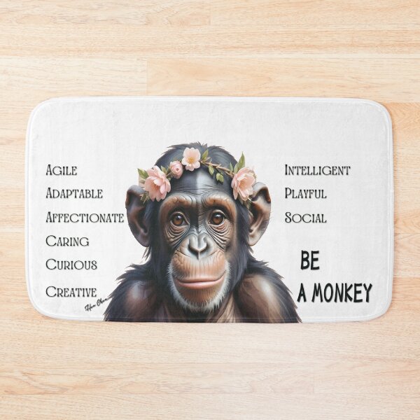 Item preview, BE A MONKEY designed and sold by Hen-C-Art.
