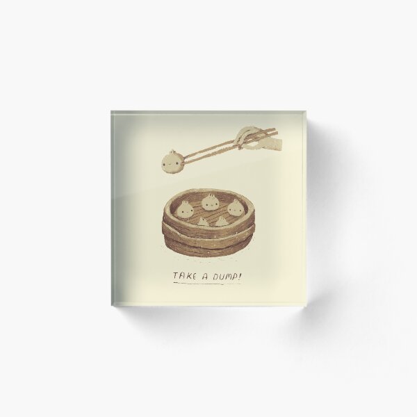 take a dump Acrylic Block