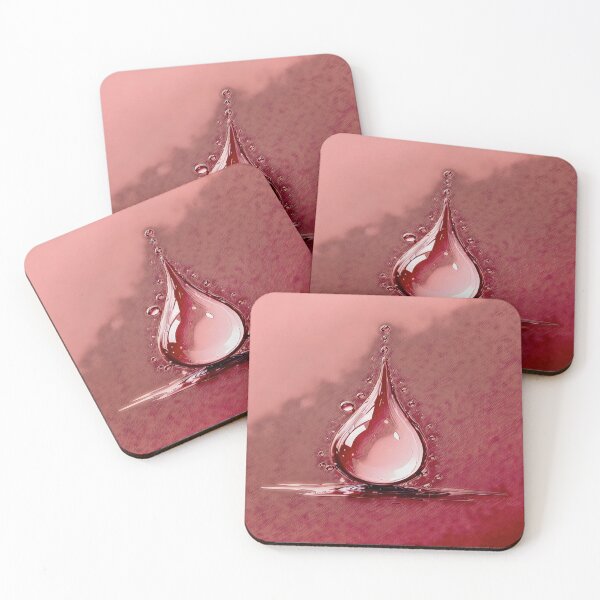 Item preview, pink retro tear drops designed and sold by Hen-C-Art.
