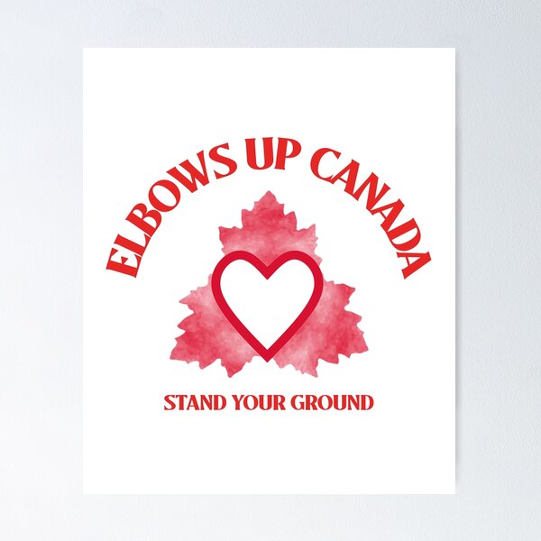 Item preview, Elbows Up Canada Maple Leaf designed and sold by Sartoris Art.