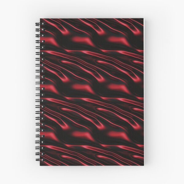 Item preview, Black Chrome to Red Wavy Metallic Texture designed and sold by patternicco.