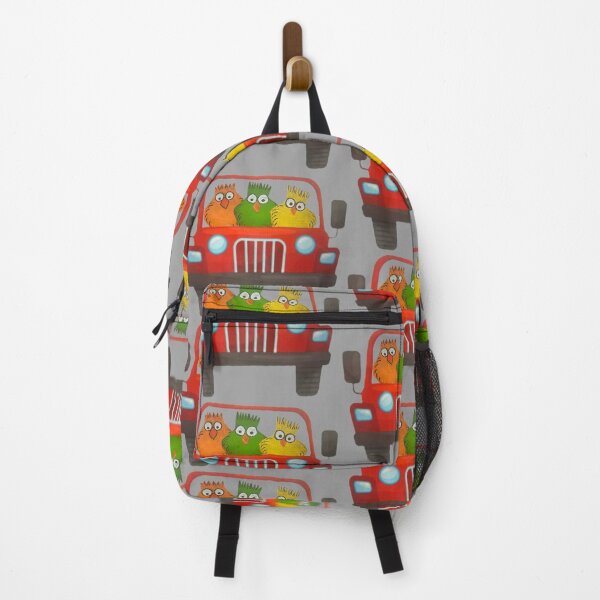 Item preview, Orange, green and yellow chickens on vacation designed and sold by Lauracolleen3.