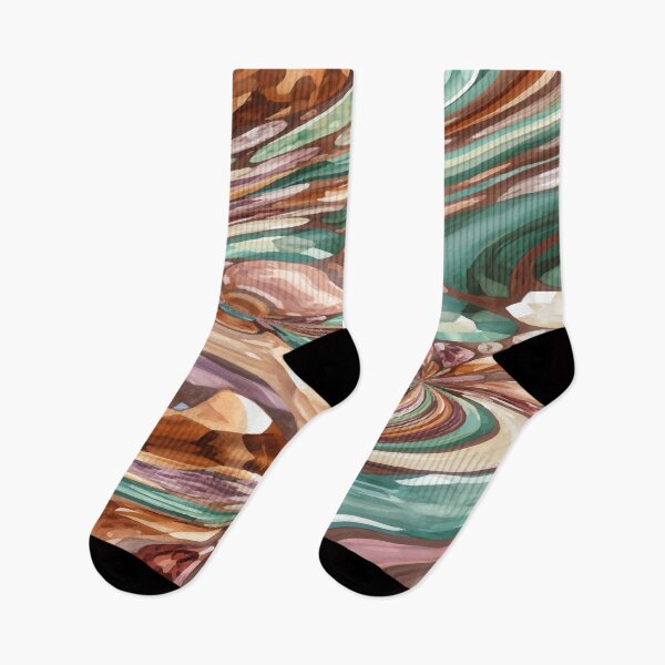 Item preview, abstract art retro colors designed and sold by Hen-C-Art.