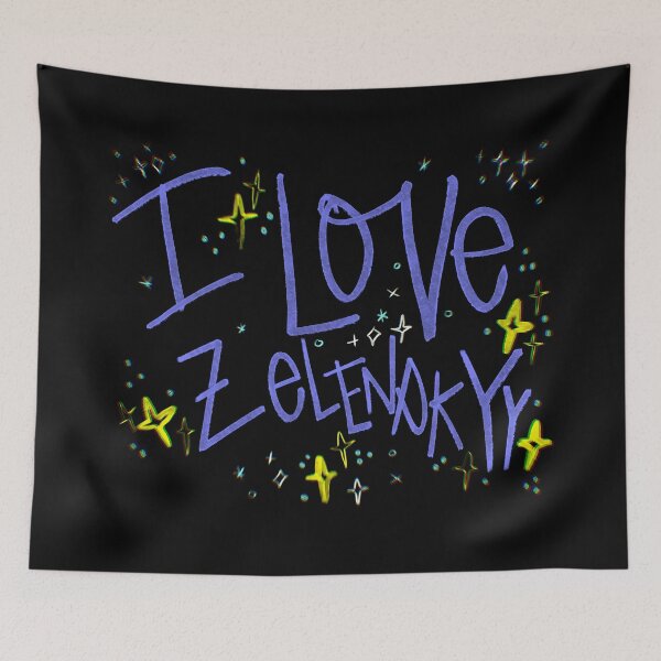 Item preview, I LOVE ZELENSKYY CUSTOM NAME PURPLE  designed and sold by GIVENGRACE.ART.