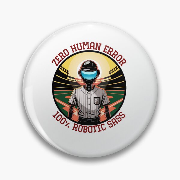 Item preview, Zero Human Error, 100% Robotic Sass: Bringing True Fairness To The Game!" designed and sold by elynne9.