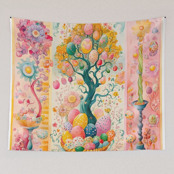 Item preview, Whimsical Watercolor Easter Collage – Hand-Drawn 2025 Design designed and sold by AnnDesignStudio.