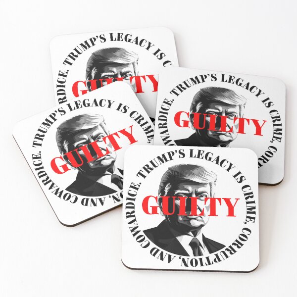 Item preview, President Donald Trump guilty. Protest slogan. designed and sold by Drone-tees.