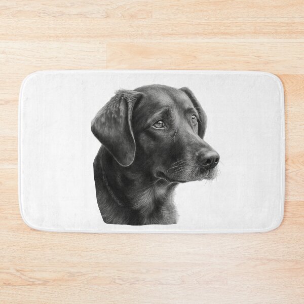 Item preview, Charcoal Style Labrador Mongrel Dog designed and sold by lascositasdetri.
