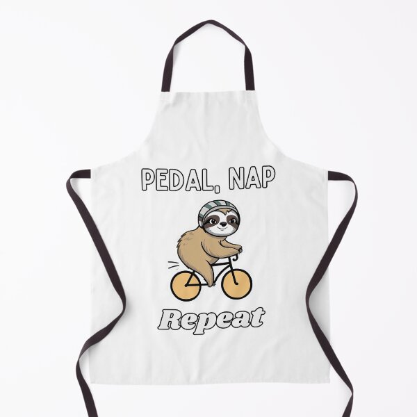 Item preview, Funny Cycling Sloth Bike Dads Pedal Nap Repeat designed and sold by Laugh-Lines.