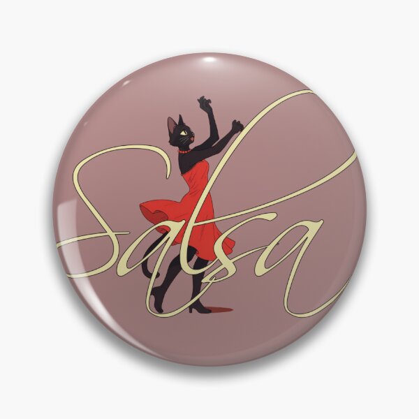 Item preview, salsa black cat dancing designed and sold by La Loca.