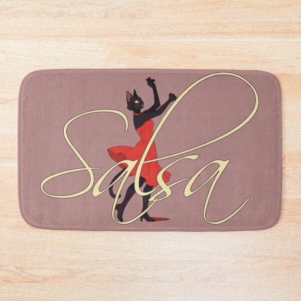 Item preview, salsa black cat dancing designed and sold by La Loca.