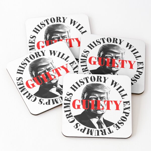 Item preview, President Donald Trump guilty. Protest slogan. designed and sold by Drone-tees.