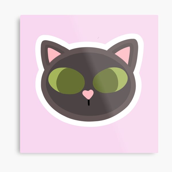 Item preview, green eyed black cat  designed and sold by ButtercupBrushworks.