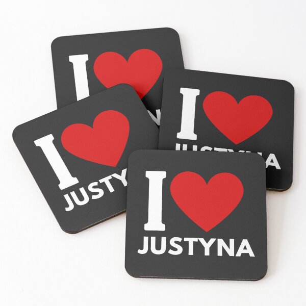 Item preview, I Love Justyna Kocham Justynę designed and sold by Anniko Art Studio.