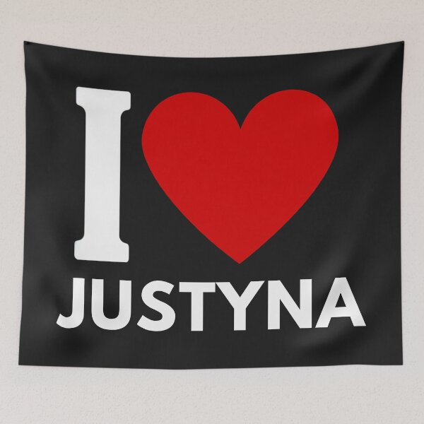 Item preview, I Love Justyna Kocham Justynę designed and sold by Anniko Art Studio.