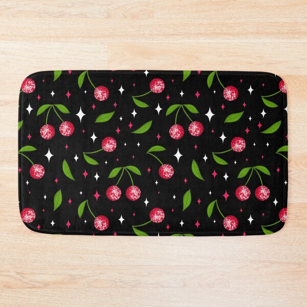 Item preview, Black Disco Ball Cherry Pattern designed and sold by Julie Erin Designs.